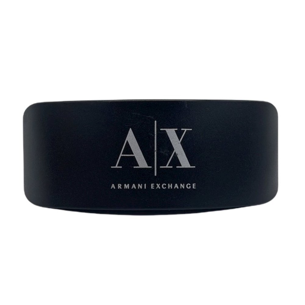 Armani Exchange AX Glasses Sunglasses Case and Cloth  Black and SIlver